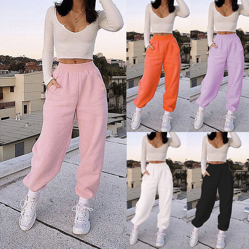 Women's Casual Sports All-Match Sweater Pants