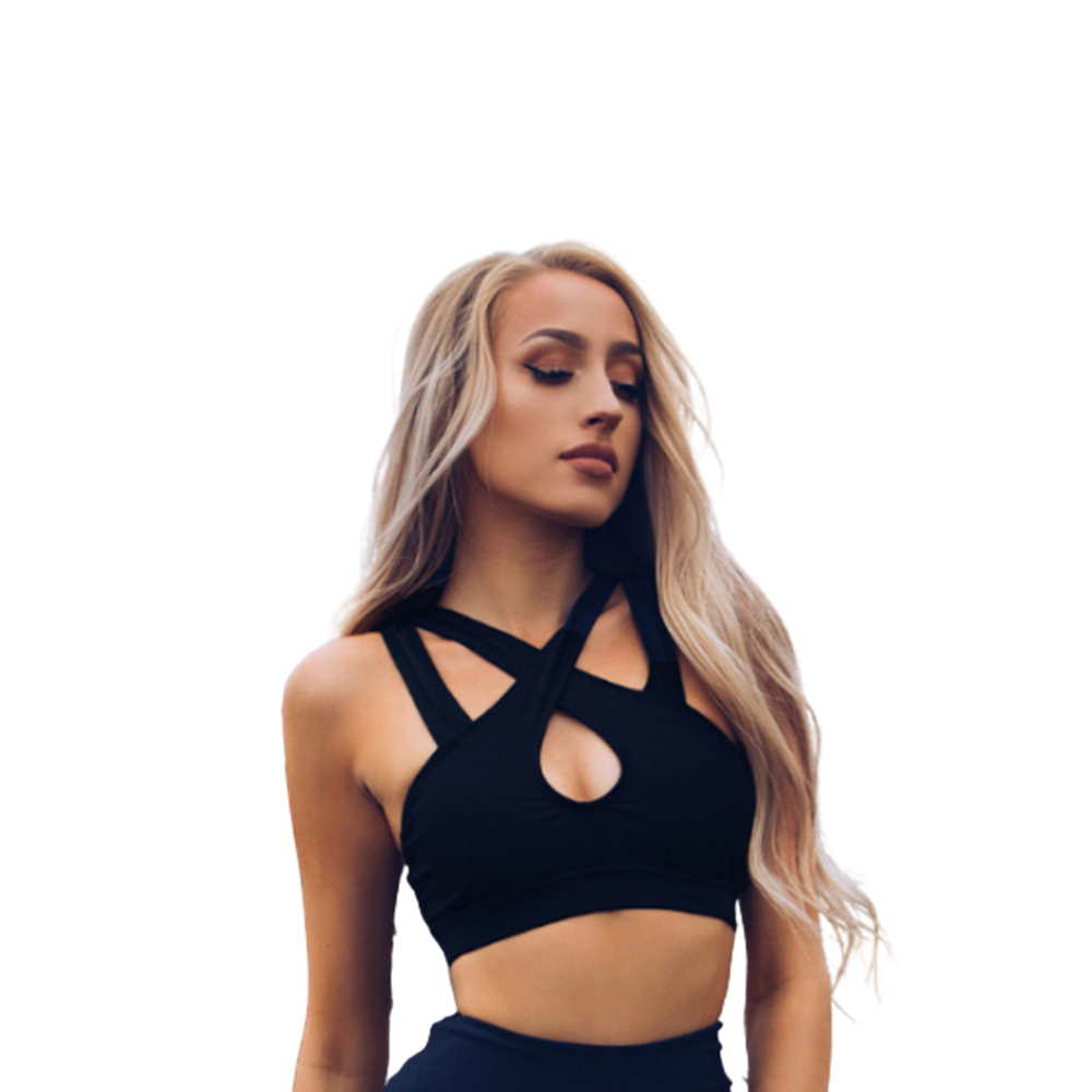 Women's Cross Neck Crop Top