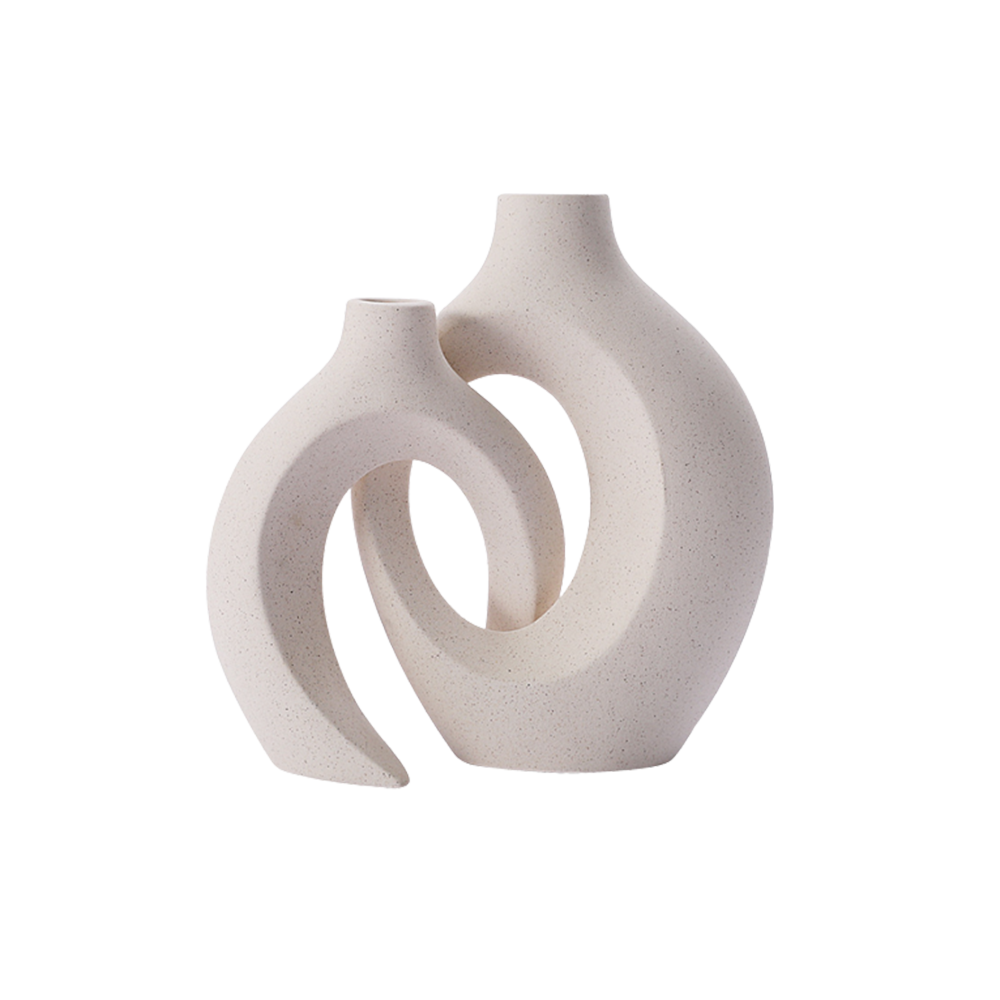 Ceramic White Hydroponic Vase