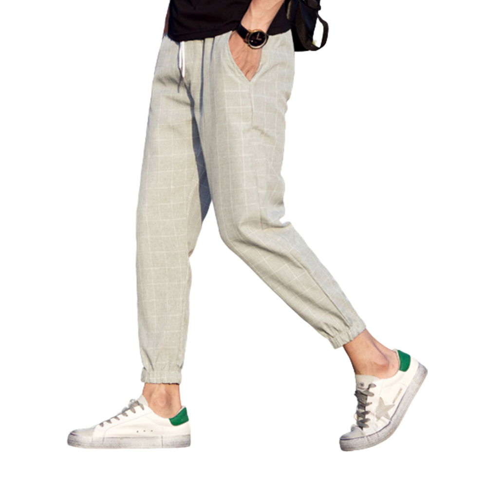 Ankle Length Plaid Pants