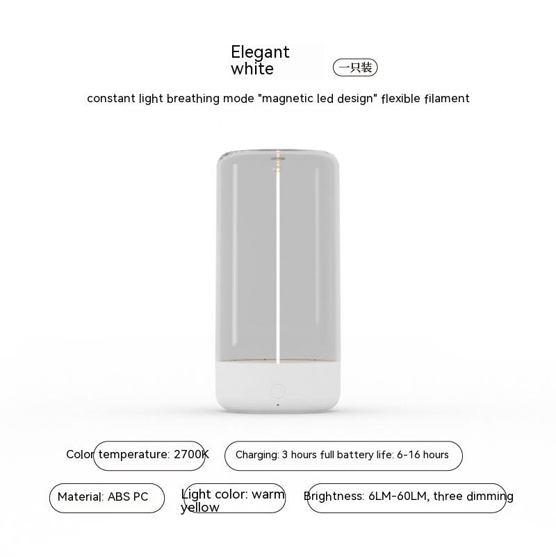 LED  Rechargeable Portable Light With High Transparency And Anti Drop Creative Atmosphere Light